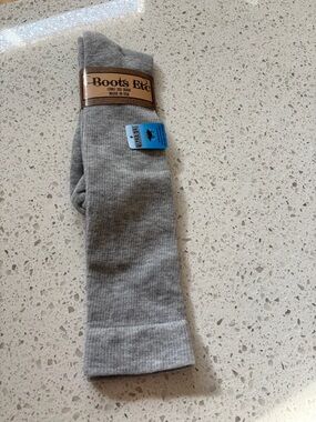 Boots Light Grey Ribbed Casual Socks